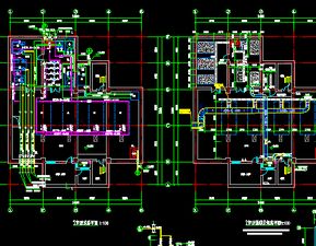 住宅區(qū)地下鍋爐房建筑暖通系統(tǒng)設(shè)計(jì)施工圖免費(fèi)下載 暖通圖紙